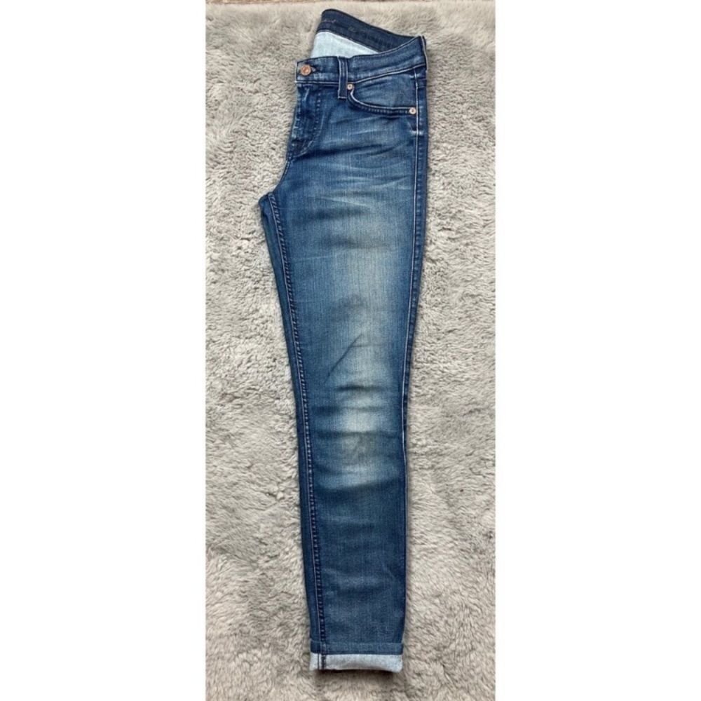 7 for all mankind the skinny medium wash jeans - Picture 3 of 6